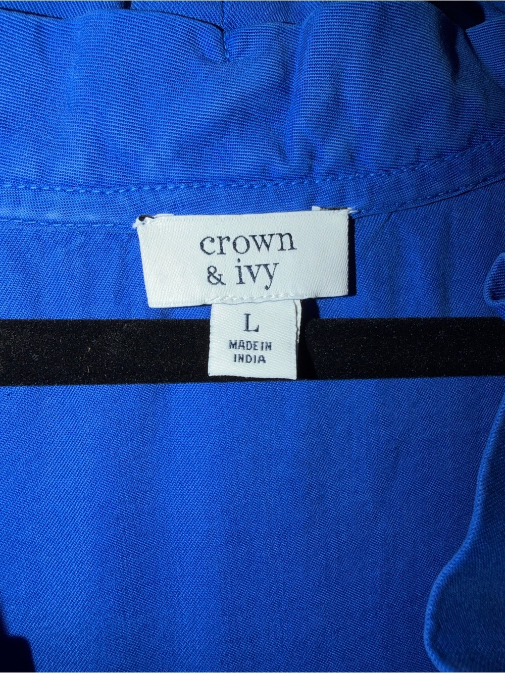 crown & ivy Royal Blue Tiered V-Neck Maxi Dress - Picture 3 of 3
